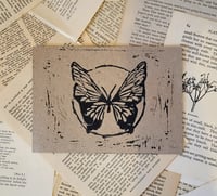 Image 2 of  Bee and Butterfly Lino Prints