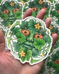 Image 3 of Pumpkin Vine Greenman Sticker
