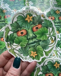 Image 1 of Pumpkin Vine Greenman Sticker