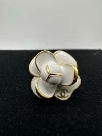 Image 2 of Vintage Coco Chanel Flower Earrings