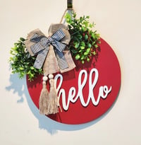 Image 2 of SALE ~ 3D Hello Door Signs