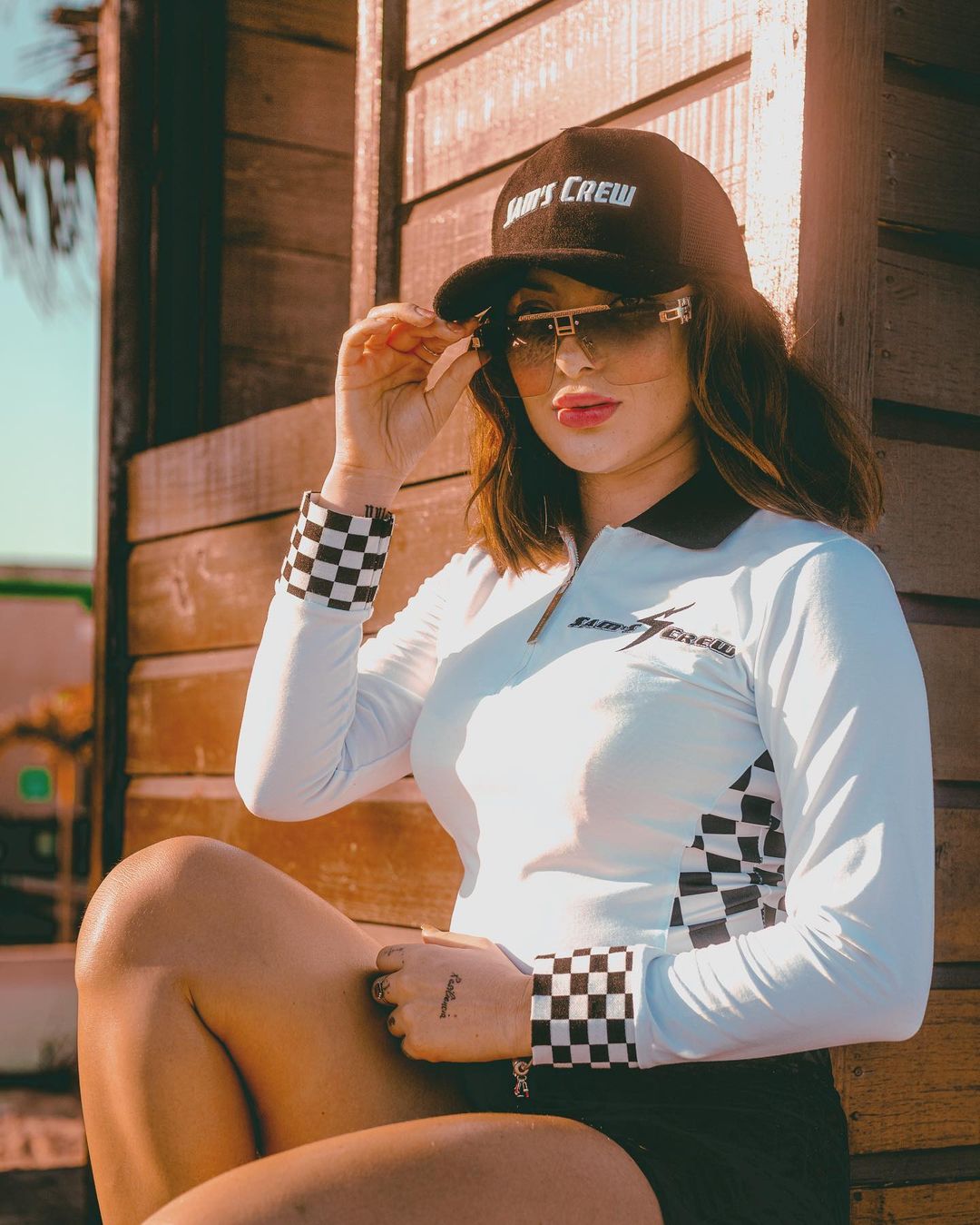 Image of Pink/Gold shades SAM’S CREW AVIATOR STYLE SHADES