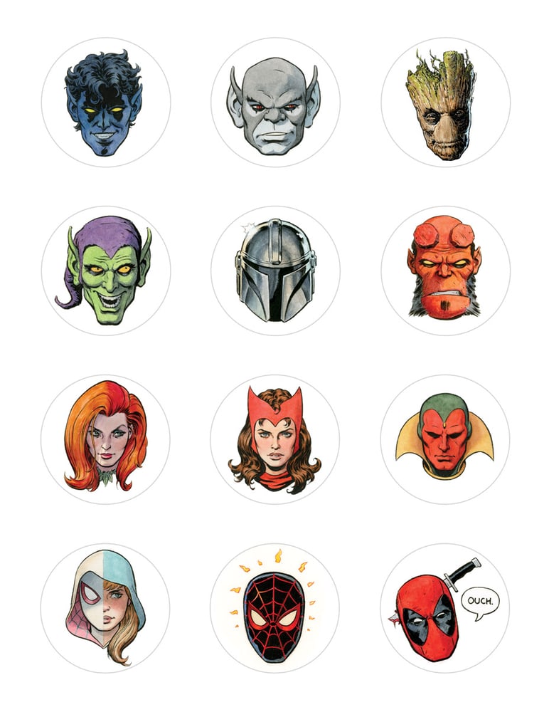 Image of Head Shot Stickers