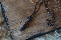 Black Aura Quartz Necklace