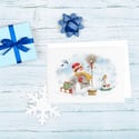Snowmen & Cozy Winter: Watercolor Greeting Cards Set, Boxed Holidays Cards, Funny Christmas Cards