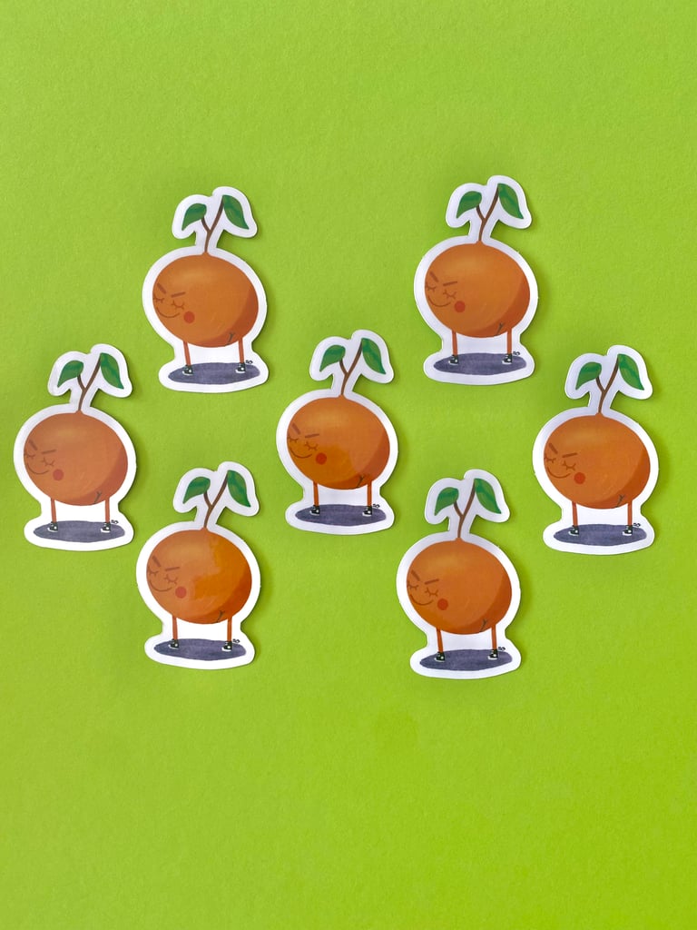 Dark side of the laranja — vinyl sticker Image 2