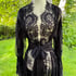 "Valentina" Black Lace Dressing Gown  Image 5