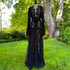 "Valentina" Black Lace Dressing Gown  Image 4