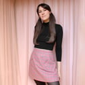 Phuncle Mini Skirt - Pink Wool Check