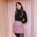 Phuncle Mini Skirt - Pink Wool Check