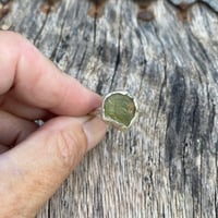 Image 1 of Aquamarine Silver Ring, US 8