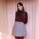 Phuncle Mini Skirt - Houndstooth wool blend