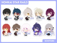 Image 1 of Honkai Star Rail Sitting Acrylic Keychains