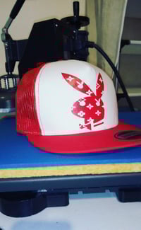 Red Playboy Bunny "DIFFERNT" Trucker Hat