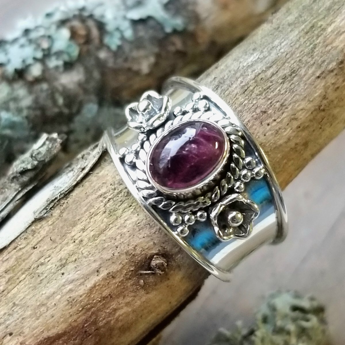 Image of Jasmine - Pink Tourmaline Ring in Sterling Silver