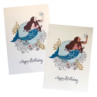 Image 1 of Mermaid Dream Happy Birthday Card 
