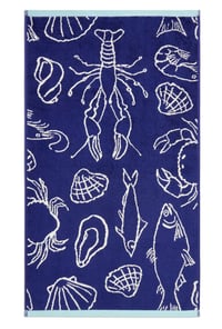 Image 3 of Frutti di Mare Towel - Midnight