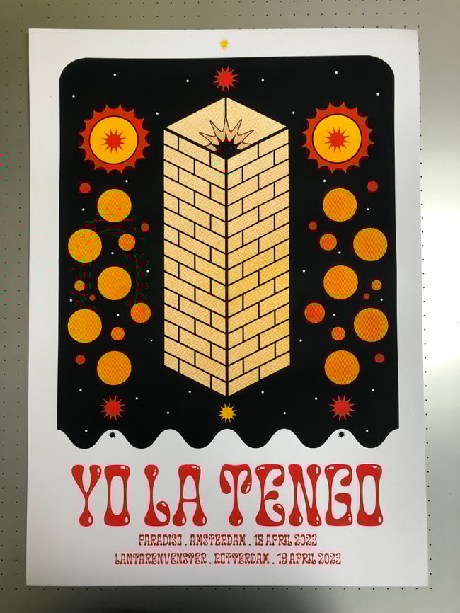YO LA TENGO screen print
