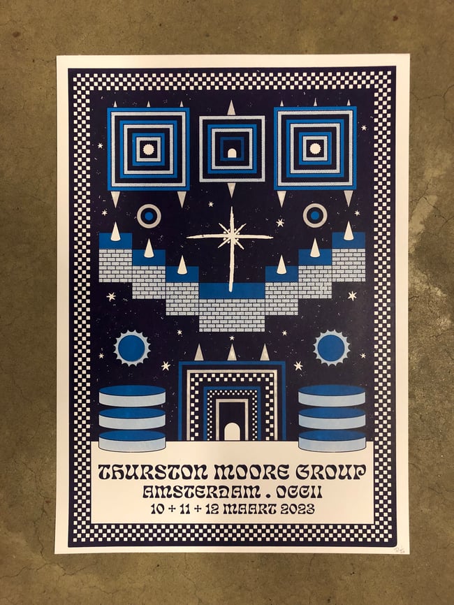 THURSTON MOORE GROUP screen print