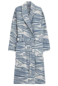 Whitby Bath Robe - Washed Denim