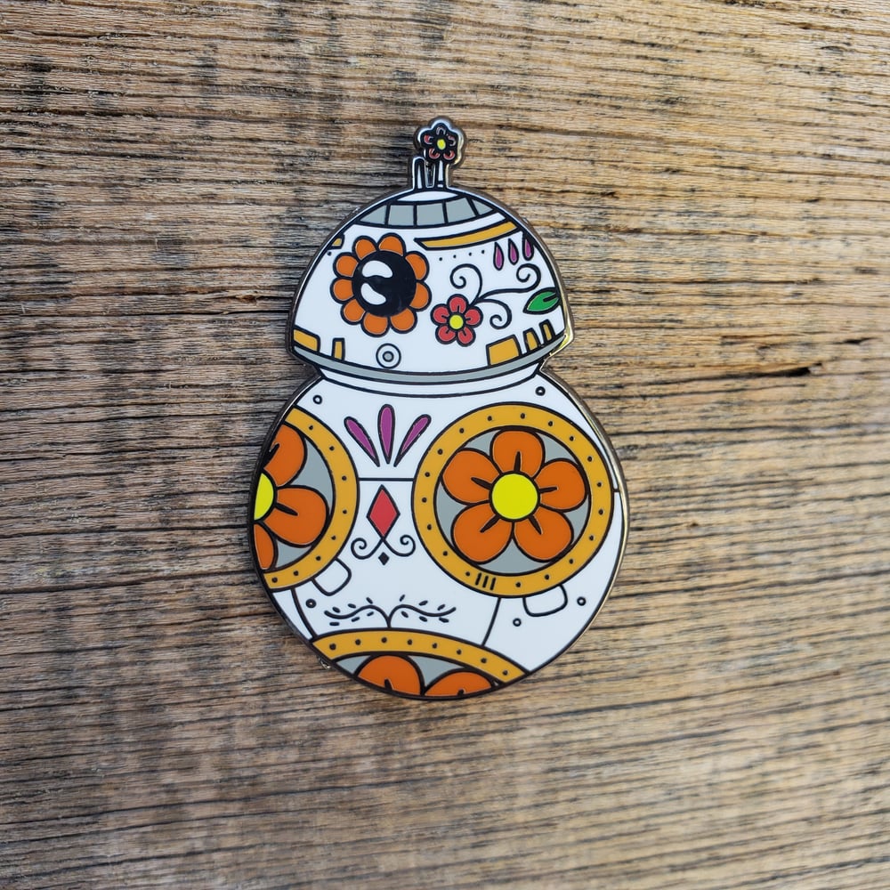 BB8 Calavera Enamel Pin 