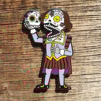 Shakespeare Calavera Enamel Pin 
