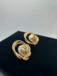 Image 1 of Gold Chanel Studs