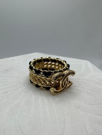 Image 2 of Coco Chanel Gold Ring (black)