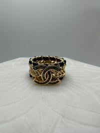 Image 1 of Coco Chanel Gold Ring (black)