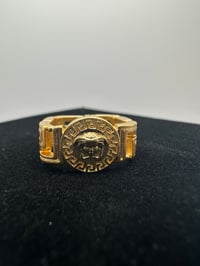 Image 1 of Gold Squared Versace Ring