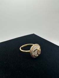 Image 1 of Gold Circle Chanel Ring