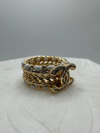 Image 1 of Coco Chanel Gold Ring (White)