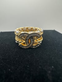 Image 2 of Coco Chanel Gold Ring (White)