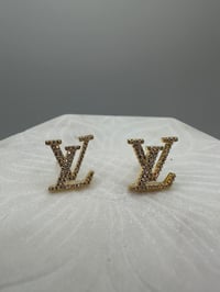 Image 1 of Louis Vuitton Gold Studs