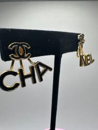 Image 1 of Gold Plated Chanel Earrings