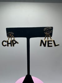 Image 2 of Gold Plated Chanel Earrings