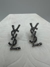 Image 2 of Silver Yves Saint Laurent Earrings