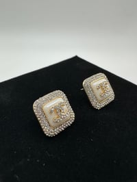 Image 1 of Chanel Squared Studs