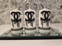 BLACK CC CANDLE SET 