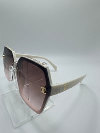 Image 3 of Chanel White Sunglasses 