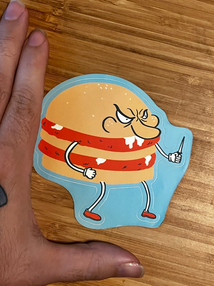Image of Hamburger Knife sticker