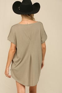 Image 3 of Oversized Henley - SPRING 2024 PREORDER
