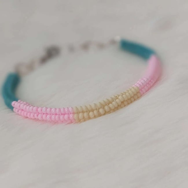 trans pride bracelet