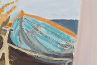 Image 4 of Blue Boat (Traeth Porthdinllaen) - Framed Original