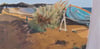 Blue Boat (Traeth Porthdinllaen) - Framed Original