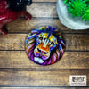 Colourful Lion Glass Coaster