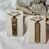 Birchbark Rectangle Necklace (Solid back)