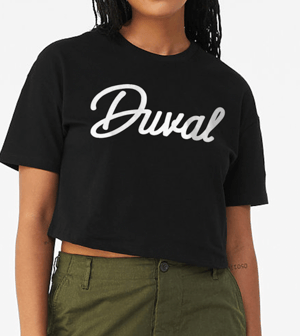 Image of Duval - script - crop top