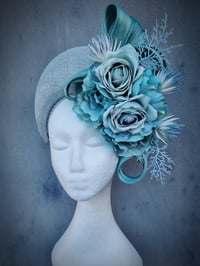 Image 2 of Floral Crown in soft turquoise 