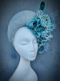 Image 3 of Floral Crown in soft turquoise 